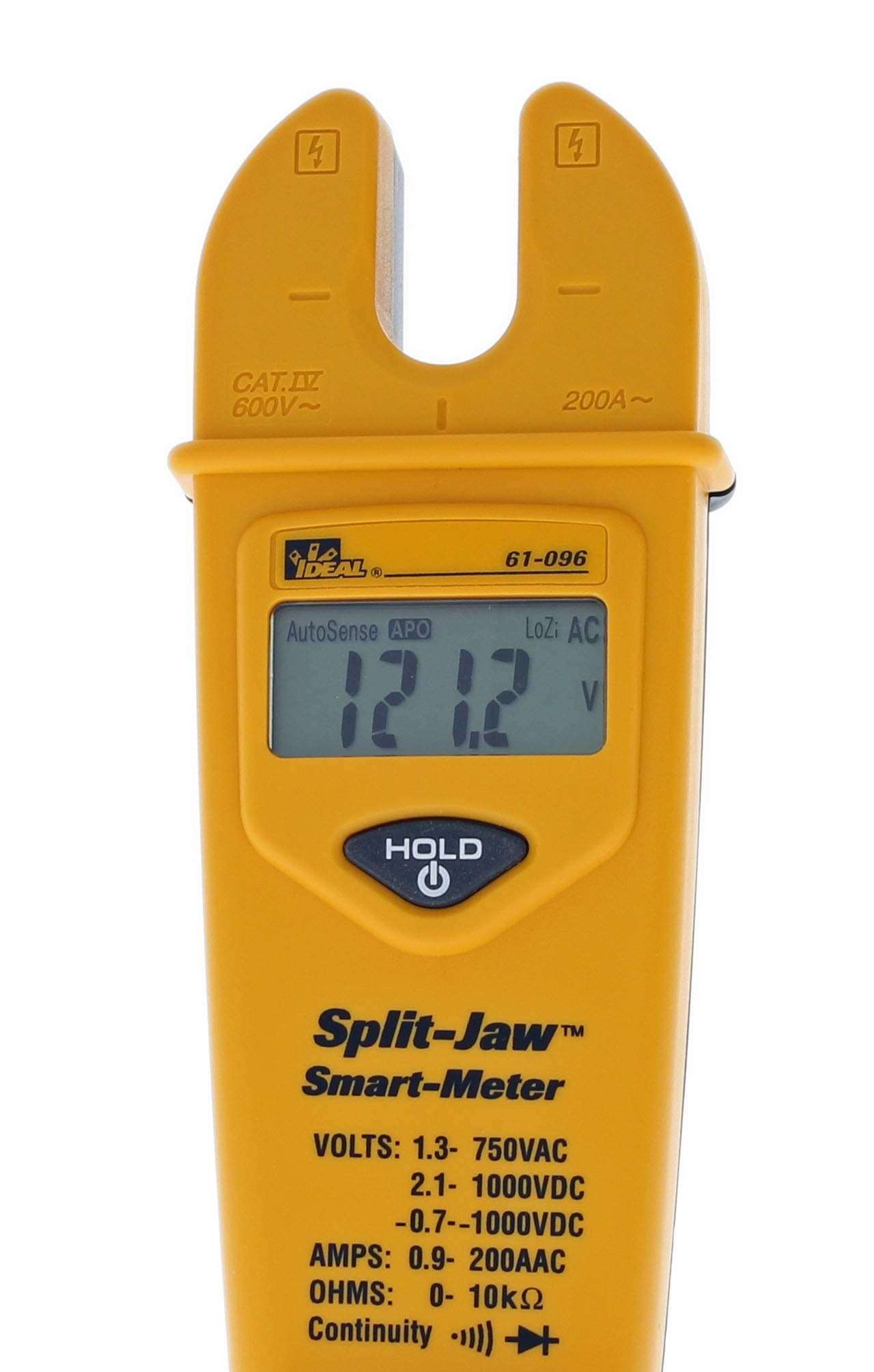 IDEAL INDUSTRIES INC. 61-744 Clamp Meter 600 Amp AC with NCV, Voltage Indicator, CATIII for 600v 4