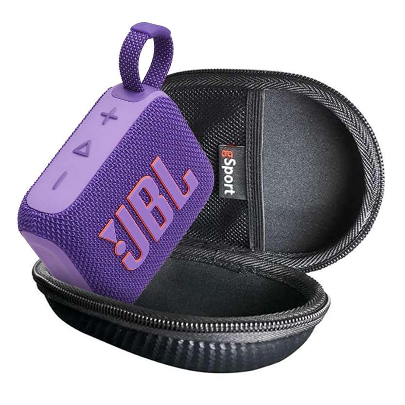 JBL GO 4 Ultra Portable Bluetooth Speaker Bundle with gSport Case (Purple) 3