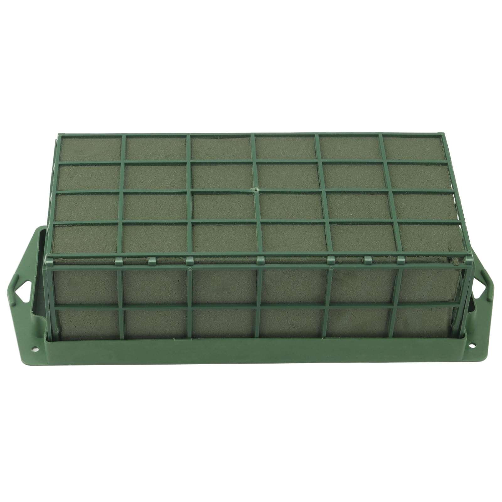 HOIGON 4 Pcs Floral Foam Cage, Rectangle Flower Holder with Floral Foam Block, Flower Cage for Fresh and Artificial Floral Arrangement, Wedding Decors, 11.6 x 4.6 x 3.1 Inch 6