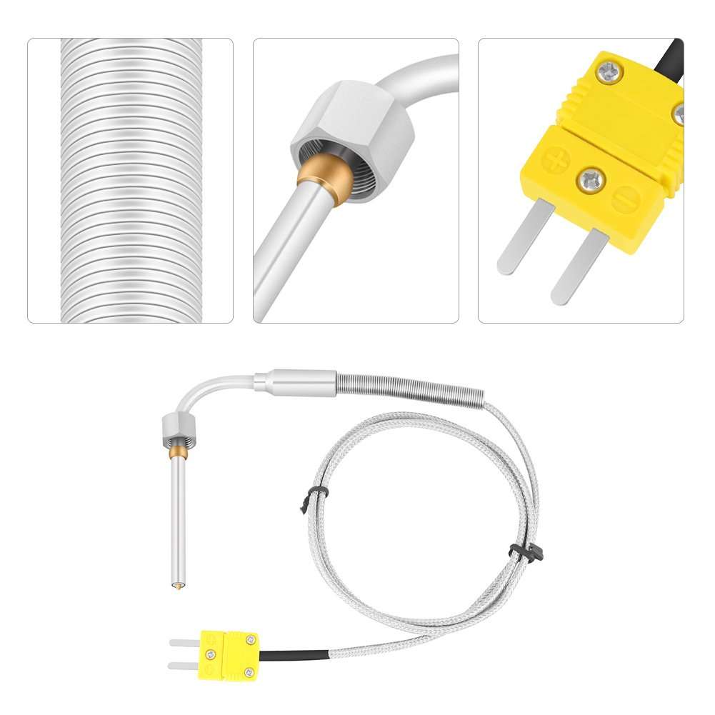 Thermocouple K Type, EGT Thermocouple K Type for Exhaust Gas Probe with Exposed Tip & Connector 4