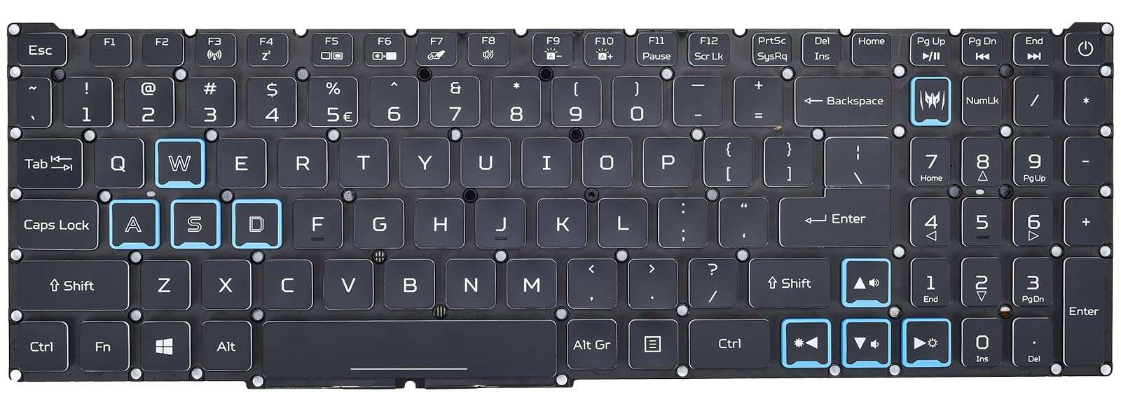 Replacement Keyboard for Acer Nitro 5 AN515-45 AN515-54 AN515-55 AN517-51 AN515-57 AN515-58, Predator Helios 300 PH315-52 PH315-53 PH317-53 Laptop Red Frame with Backlit US Layout