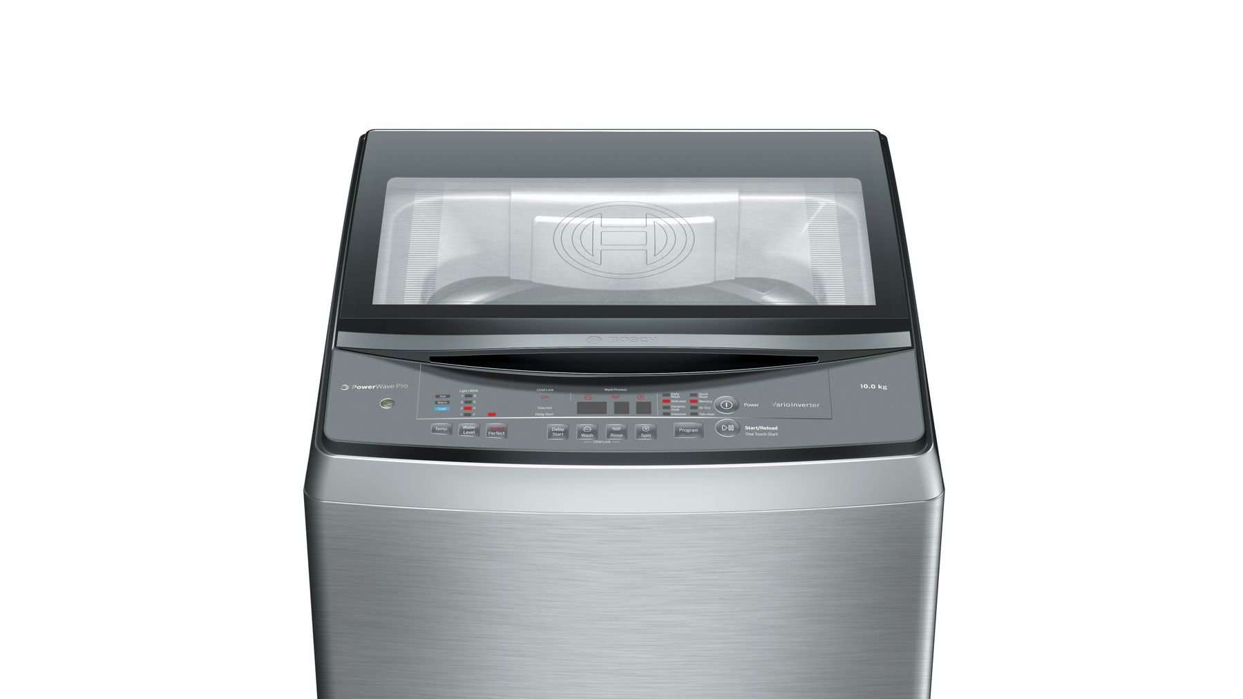 Bosch 10kg Fully Automatic Top Loading Washing Machine (WOA106X0IN, Inox) 2