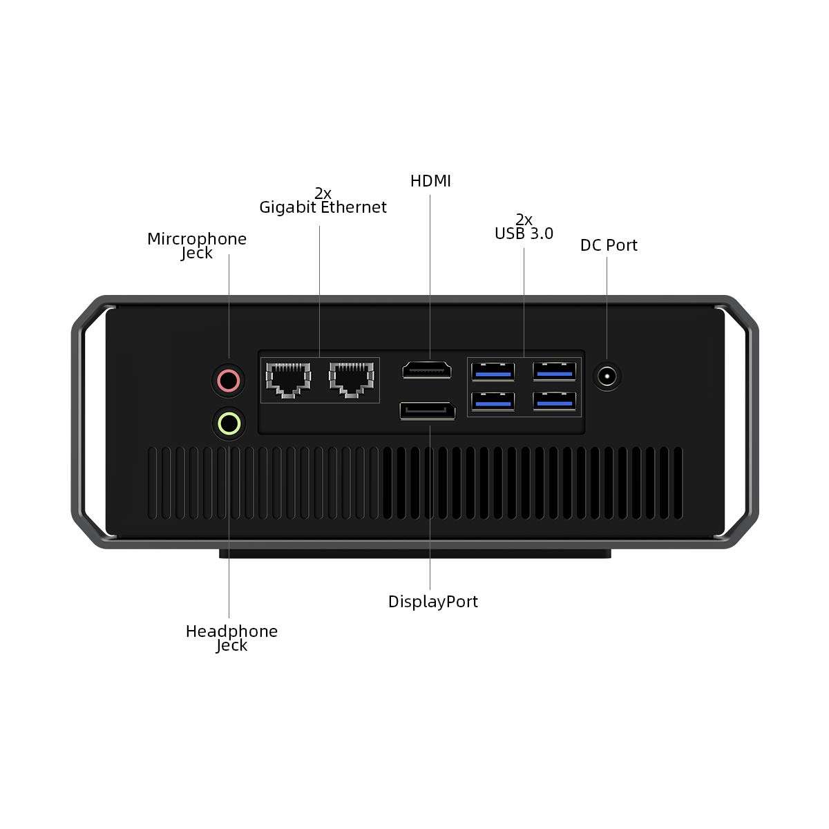 CHUWI CoreBox Mini PC, Windows 10 Mini Desktop Computers with Intel i5-8259U CPU,16GB RAM 512GB SSD, Gaming PC up to 3.8GHz, Expandable 2TB, Dual WiFi/Gigabit Ethernet / BT4.2, Portable Tower PC 5