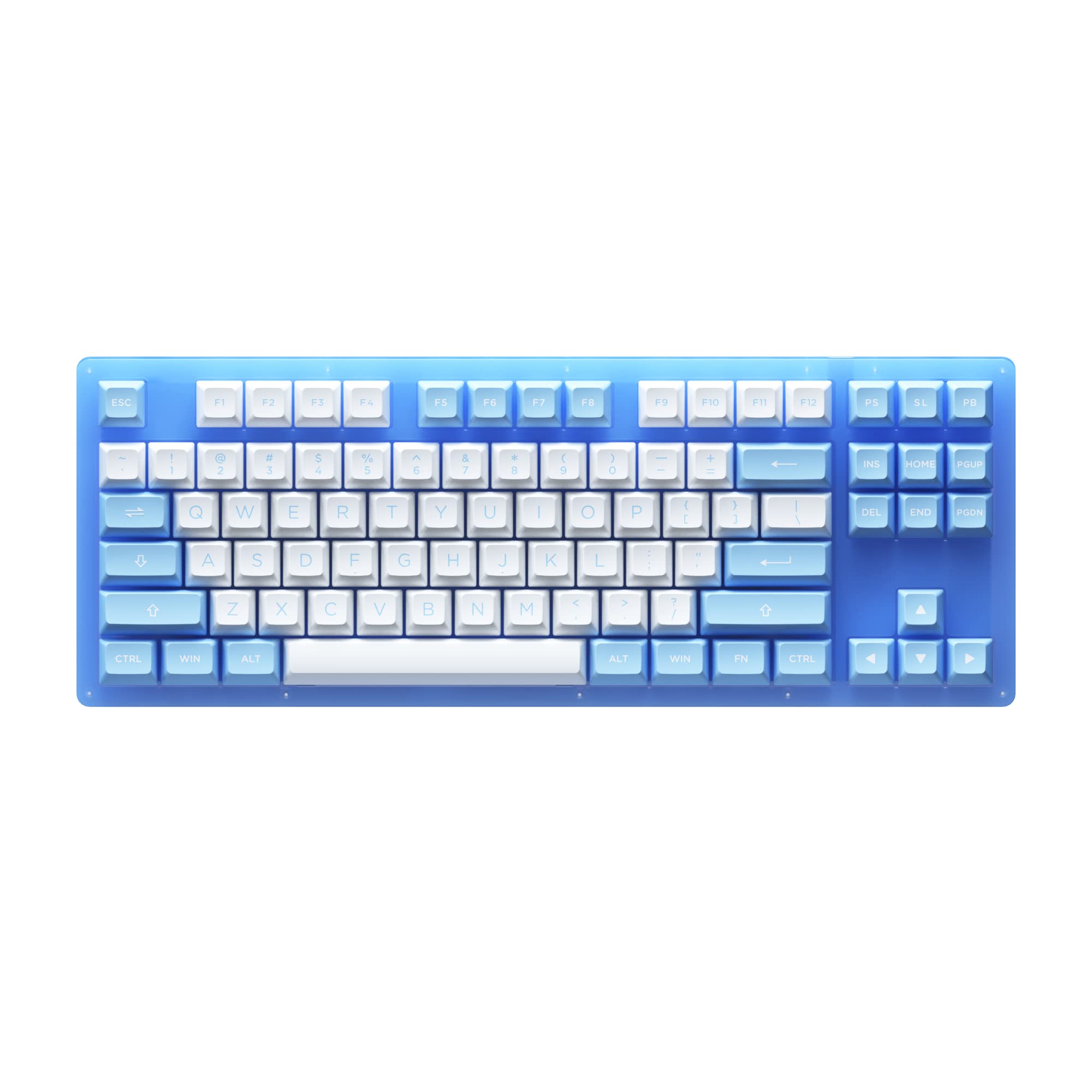 EPOMAKER AKKO ACR87 Doll of The Princess 87 Keys Hot Swappable RGB Wired 75% Mechanical Gaming Keyboard with Acrylic Translucent Case, Extra ASA PBT Keys Set for Mac/Win(AKKO CS Jelly Blue Switch) 1