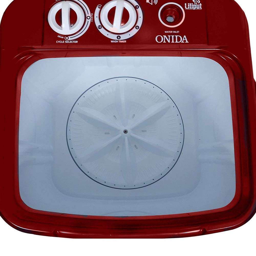 Onida 6.5 kg Top Load Washer Only (WS65WLPT1LR Liliput, Lava Red) 4