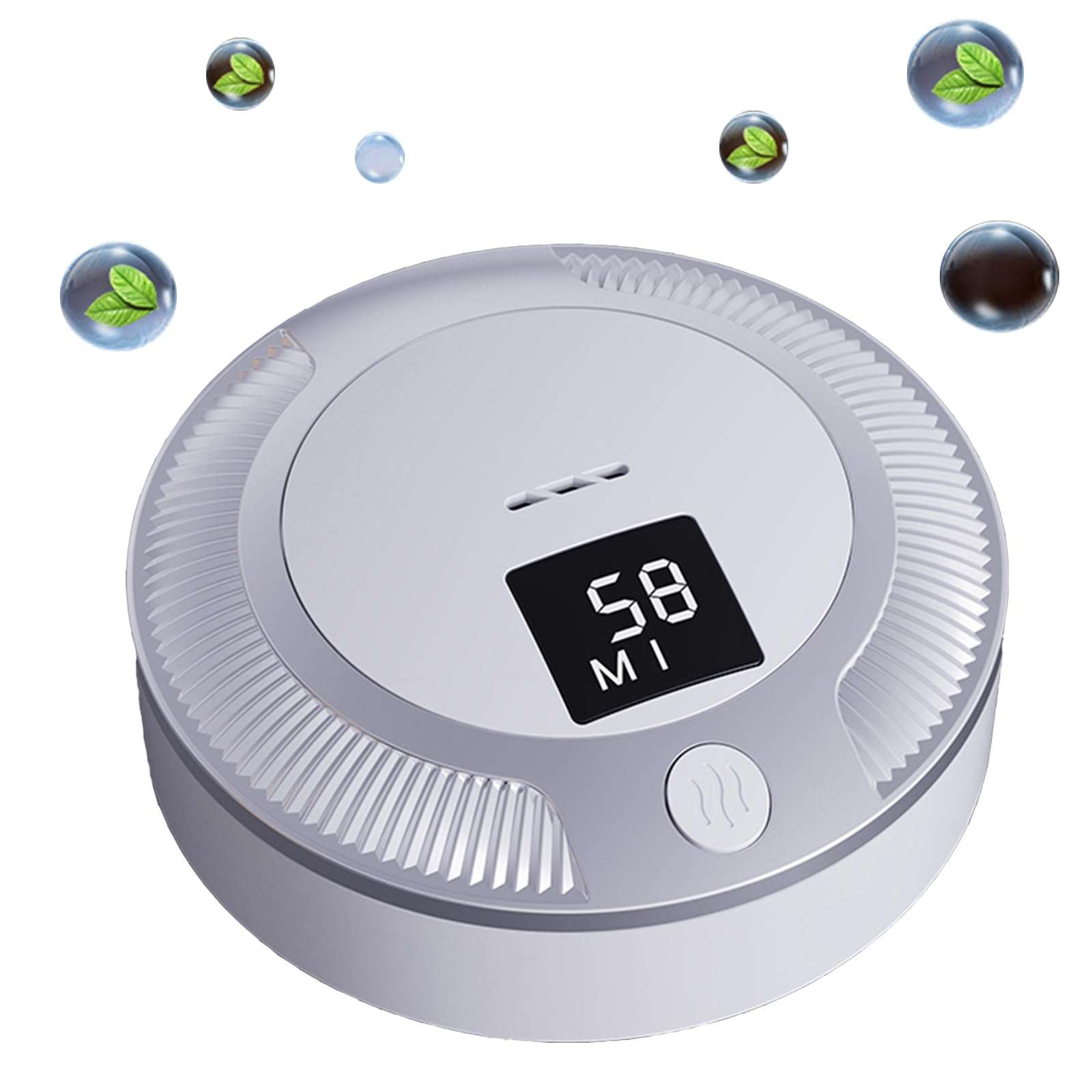 AIRPROSSING Rechargeable Refrigerator Air Purifier, Ozone Purification System, Screen design,3 Speed, Portable Mini refrigerator deodorizer for Car, Bedroom,Shoe Cabinet, Refrigerator (white) 1