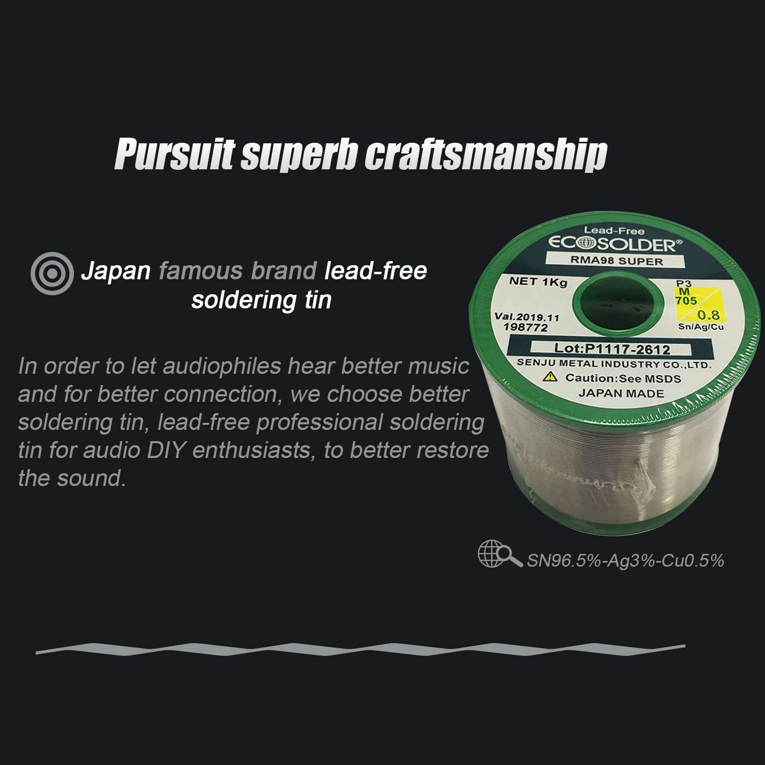 JORZOR 2 Pack Audiophile 14 AWG OFC Speaker Wire, with RCA Male (Black & Red) to 2 Banana Plugs (0.75M(2.5FT)) 2