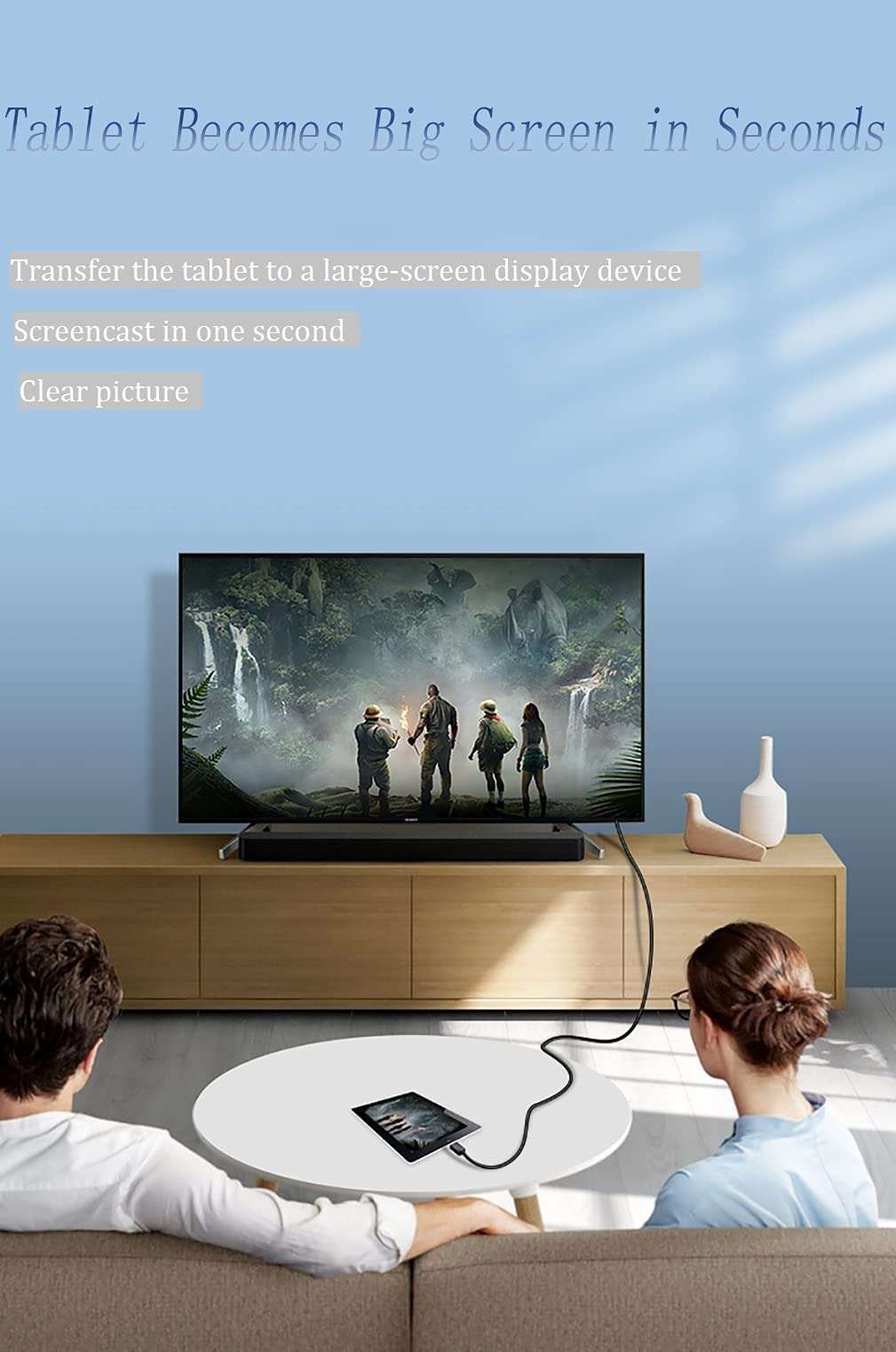 Guo HDMI to Micro USB Cable, 1.5M 5ft Micro USB to Hdmi Cable Adapter Male Charging rd nverter nnector Cable by Guoxu 4