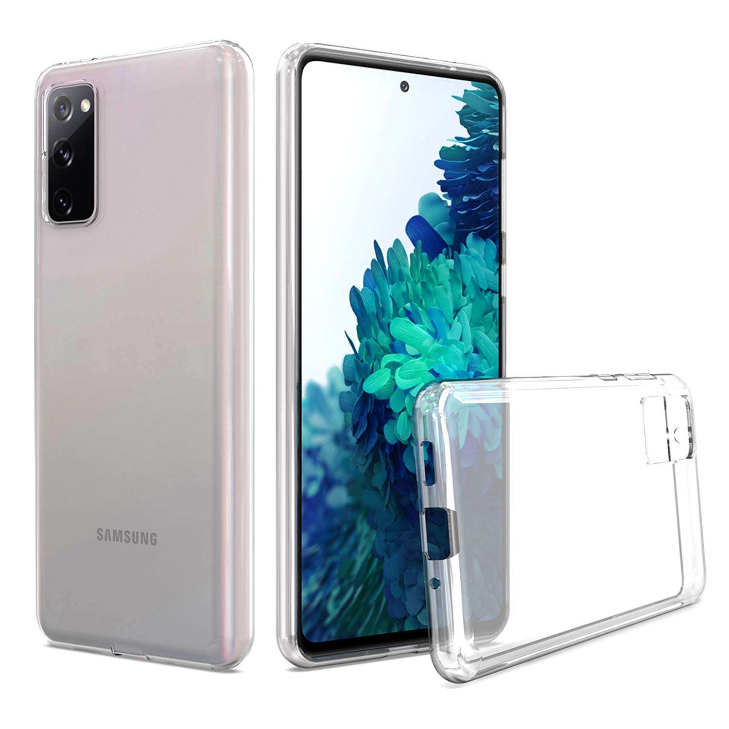 UNC Pro for Samsung Galaxy S20 FE 5G Case, Competible with Galaxy S20 Fan Edition 5G Version Case, Classic Clear Soft TPU Cell Phone Case, Shockproof Bumper Case Cover 1