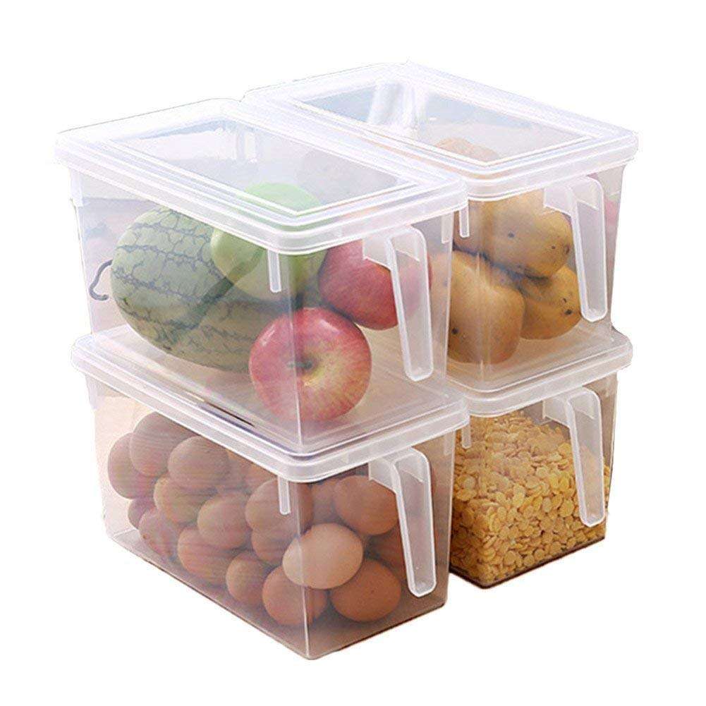 J P Enterprise_Plastic Food Storage Organizer with Lids - 5L, Pack of 2, Transparent 1