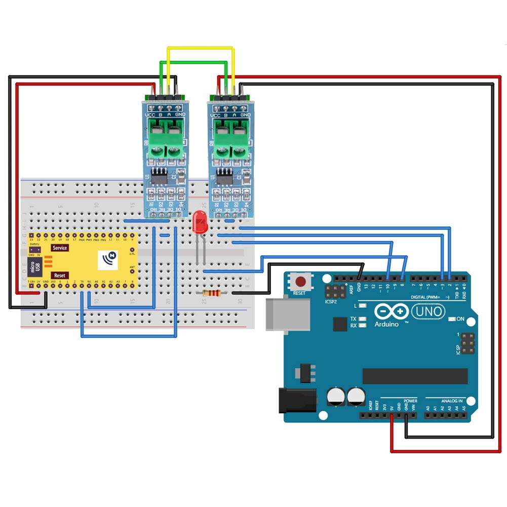 ANMBEST 10PCS MAX485 RS485 Transceiver Module TTL UART Serial to RS-485 Module for Arduino Raspberry Pi Industrial-Control 5