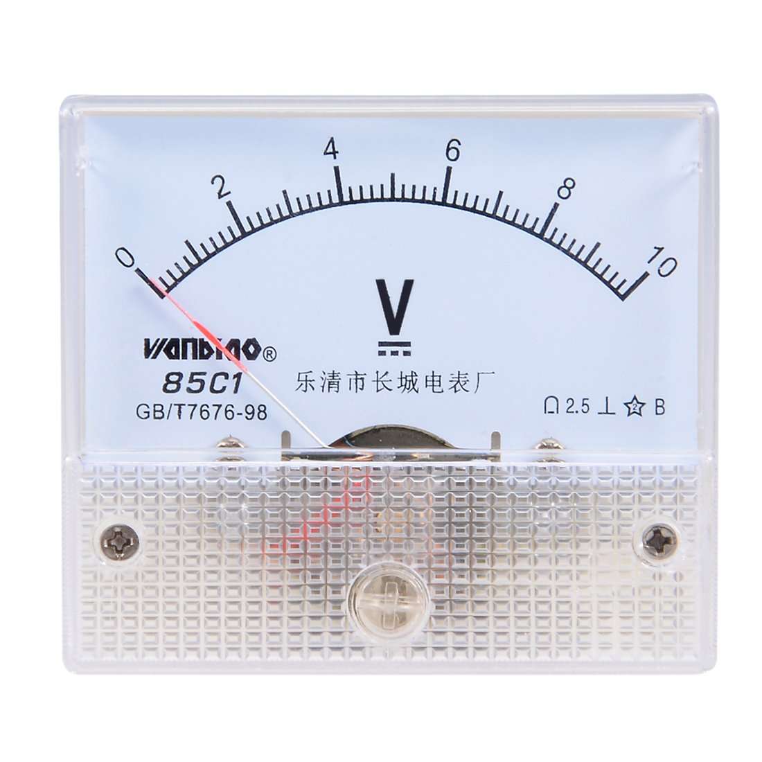 uxcell DC 0-10V Analog Panel Voltage Gauge Volt Meter 85C1 2.5% Error Margin 1