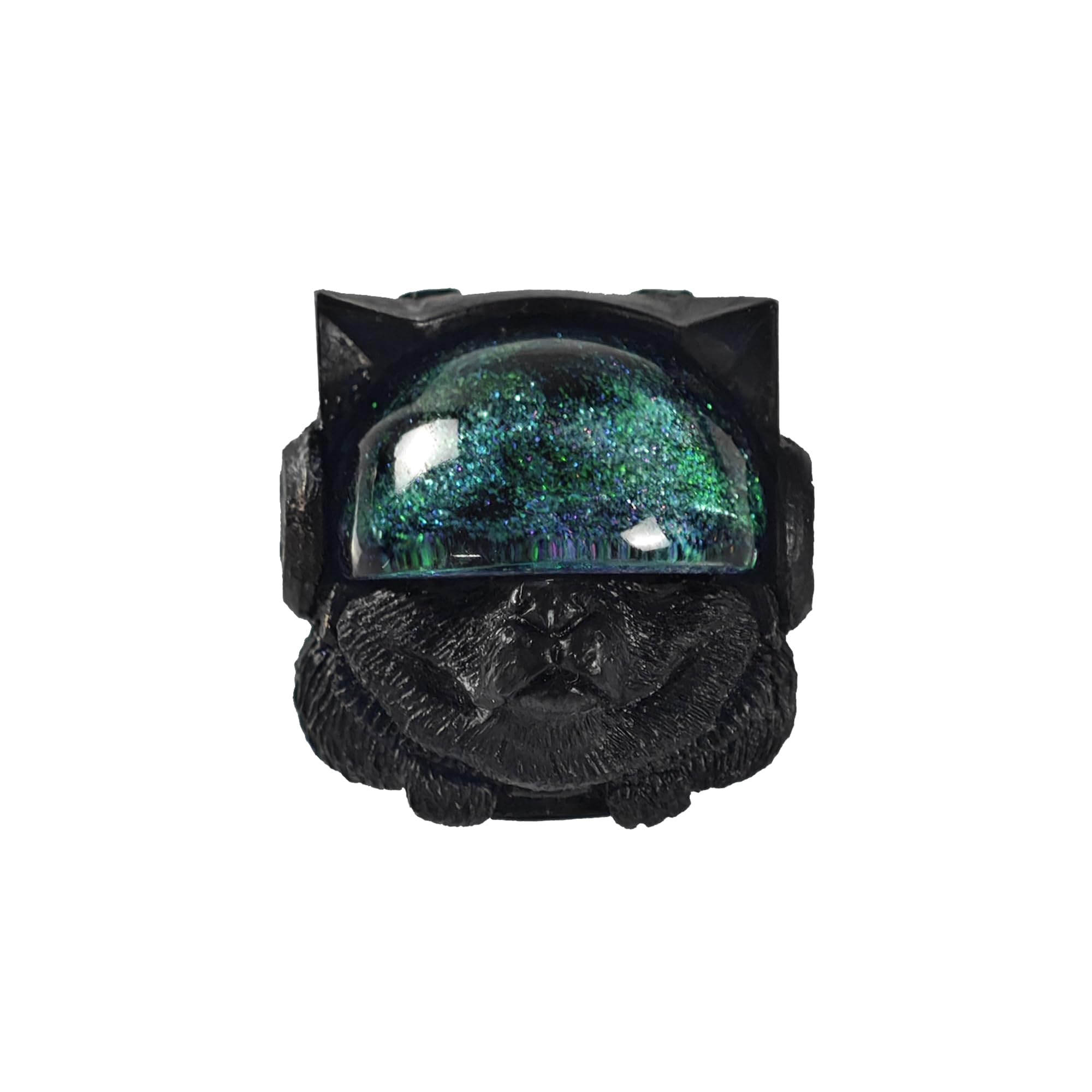 YMDK Space Dog Personality Keycap Homemade Resin Key Caps Cute Interesting Starry Sky Keycap for MX Mechanical Keyboard 1