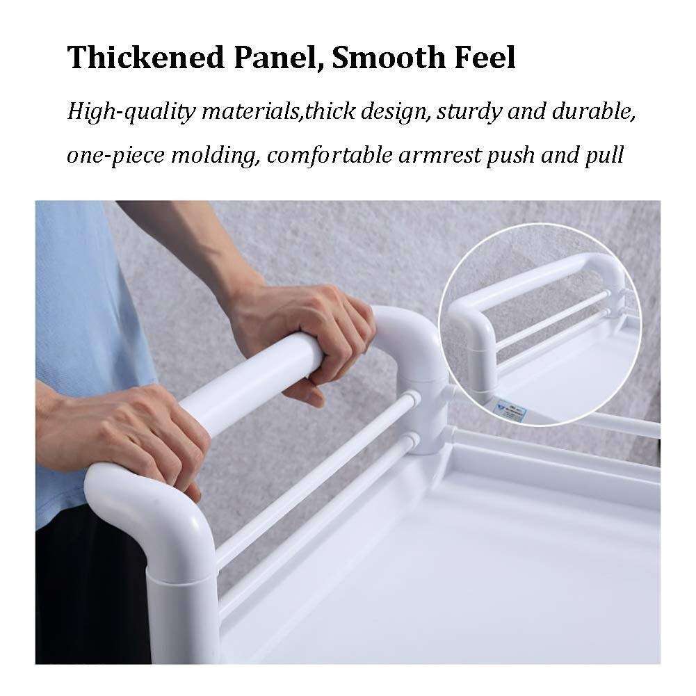 Beauty Trolley 3-Tier Medical Cart for Clinic Nurse,Beauty Salon Trolley with Double Drawers Dirt Bucket,Plastic Multi Tool Cart,30lbs Load Heavy Duty Rolling cart 4