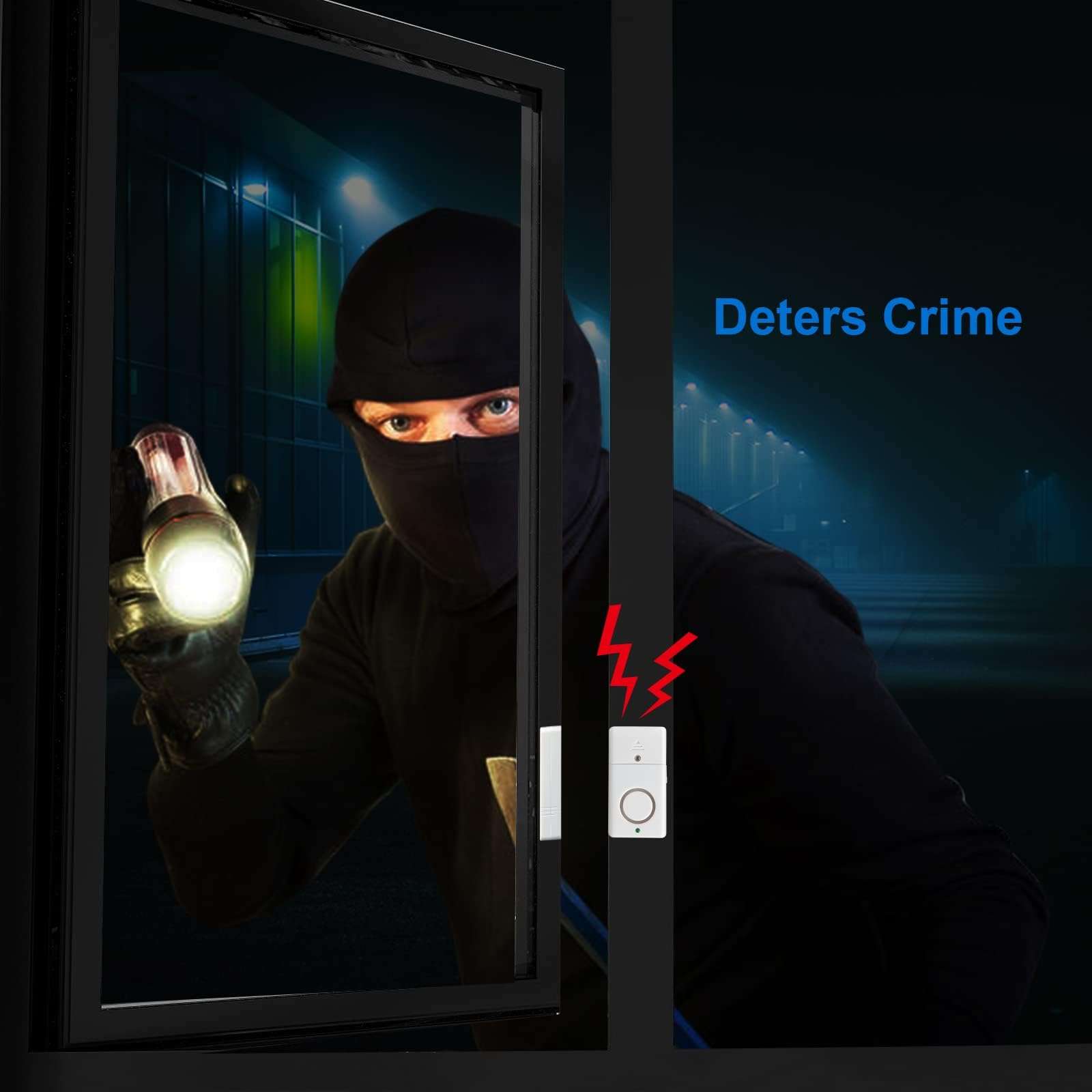 Window Door Alarm for Kids Personal Home Security Alarms with Chime for House, RV, Office, Business Safe 4