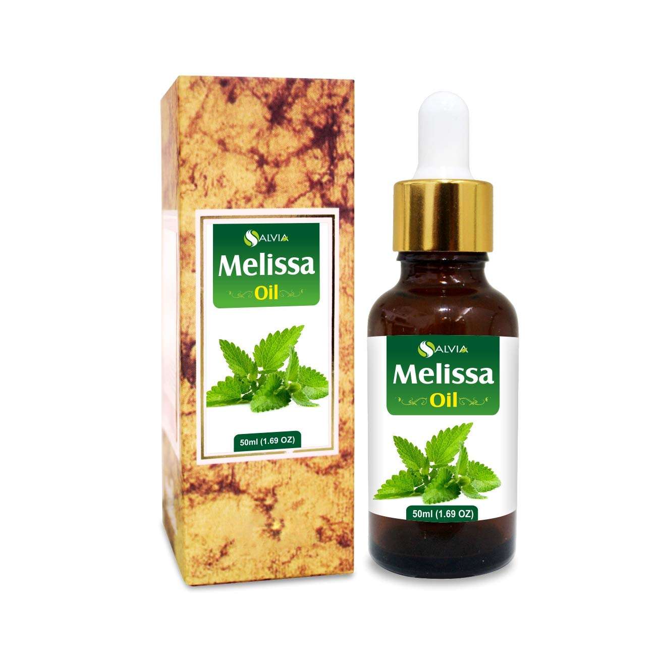 Melissa (Lemon Balm) oil(Melissa officinalis) 100% Pure & Natural With Dropper 50ml
