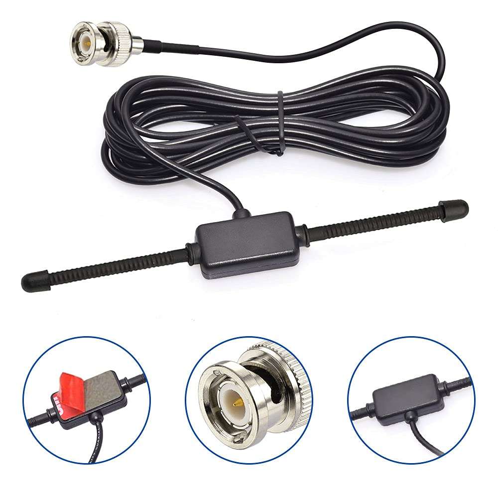 Bingfu VHF UHF Car Truck Police Scanner Adhesive Mount Antenna Vehicle Mobile Ham Amateur Radio BNC Male Dipole Antenna Compatible with Uniden Bearcat Whistler Shack Radio Scanner 3