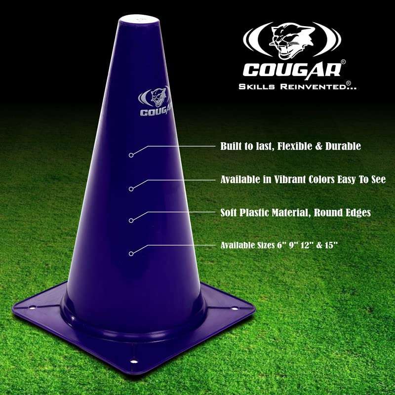 COUGAR Cone Marker, Cone Marker Set, Cone Markers, Agility Cones, 6 Inch Agility Cone Marker Set (Pack of 8) 3