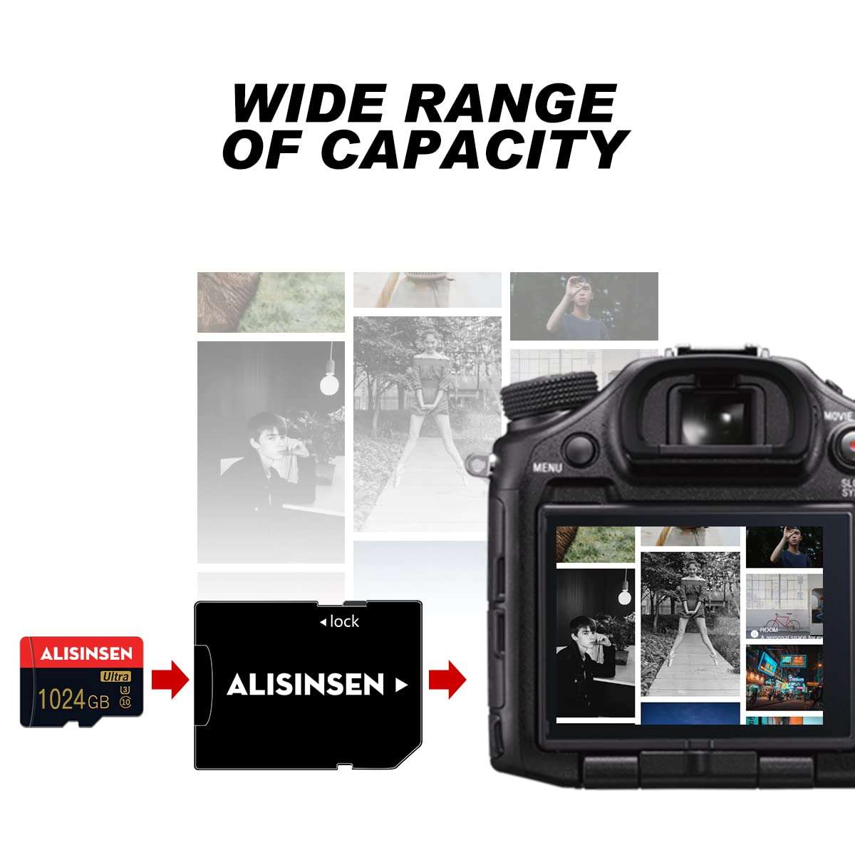 Memory Card 1TB Micro SD Card 1TB Class 10 SD Card High Speed Flash Memory Card/TF Card 1TB with Adapter for Camera,Phone,Computer 6