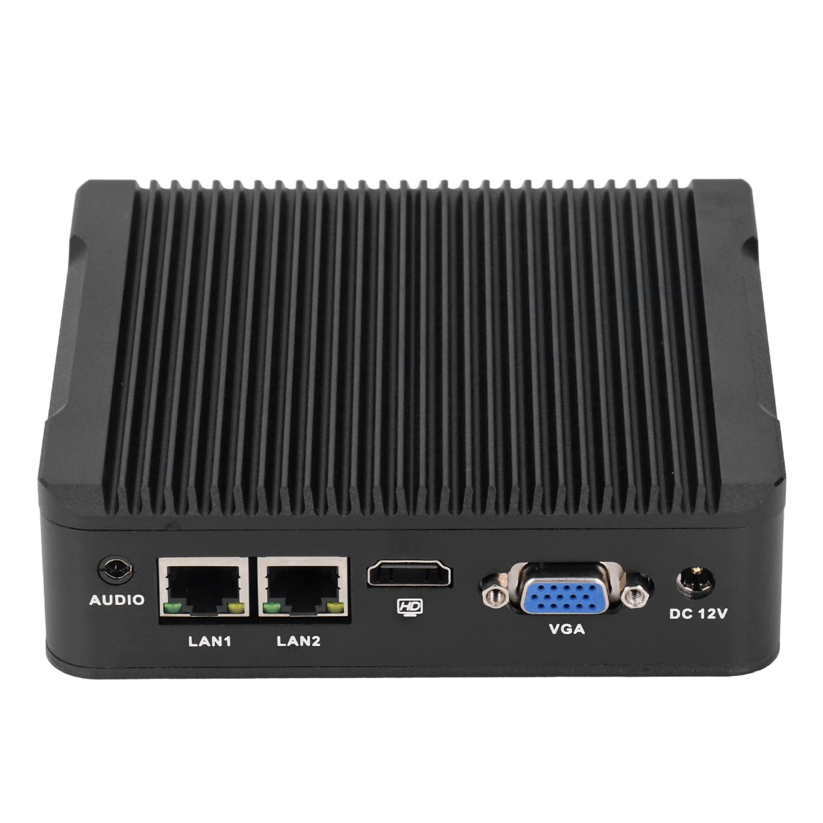Hilitand Fanless IPC, Mini PC J1900 8GB Fanless Low Consumption for Industrial Computer 100-240V, Controls (US Plug 100‑240V)