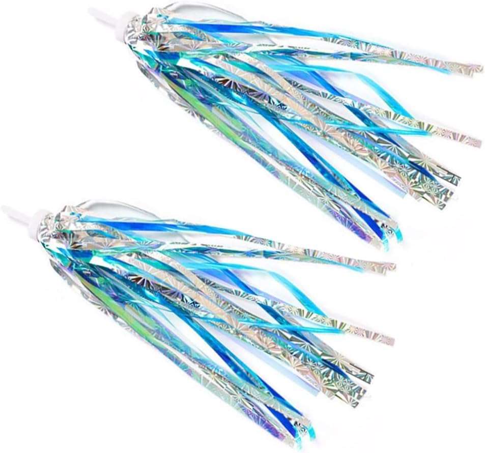 PurYupearl Blue Bicycle Bike Handlebar Scooter Streamers Sparkle Tassel Ribbon Bikes and Accessories 5