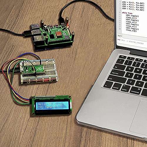 GeeekPi Basic Starter Kit for Raspberry Pi Pico, with Breadboard, I2C 1602 LCD Display Module, 9g Mirco Servo for Raspberry Pi Beginners & Software Engineer 5