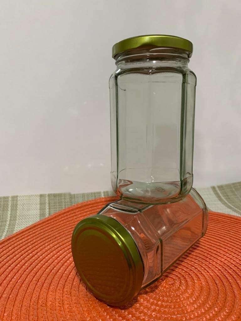 EVOQIS Jar/ Glass Jar & Container with Air Tight Lid for Kitchen /Jar Set for Dried Storage Jar Honey Spices Pickles Dry Fruits Jams/ Visible Glass Jar for Kitchen Storage/Office (250 ML, Pack of 4) 3