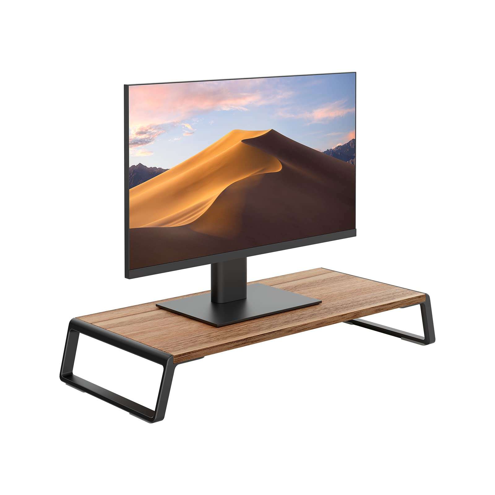 Upergo Monitor Stand Riser, Desktop ,Ergonomic Computer Riser Monitor Stand with Aluminum Feet for Laptops, Printers, PCs, Small TVs, Keyboard Storage, Monitor Riser Desk Organizer for Home & Office 1