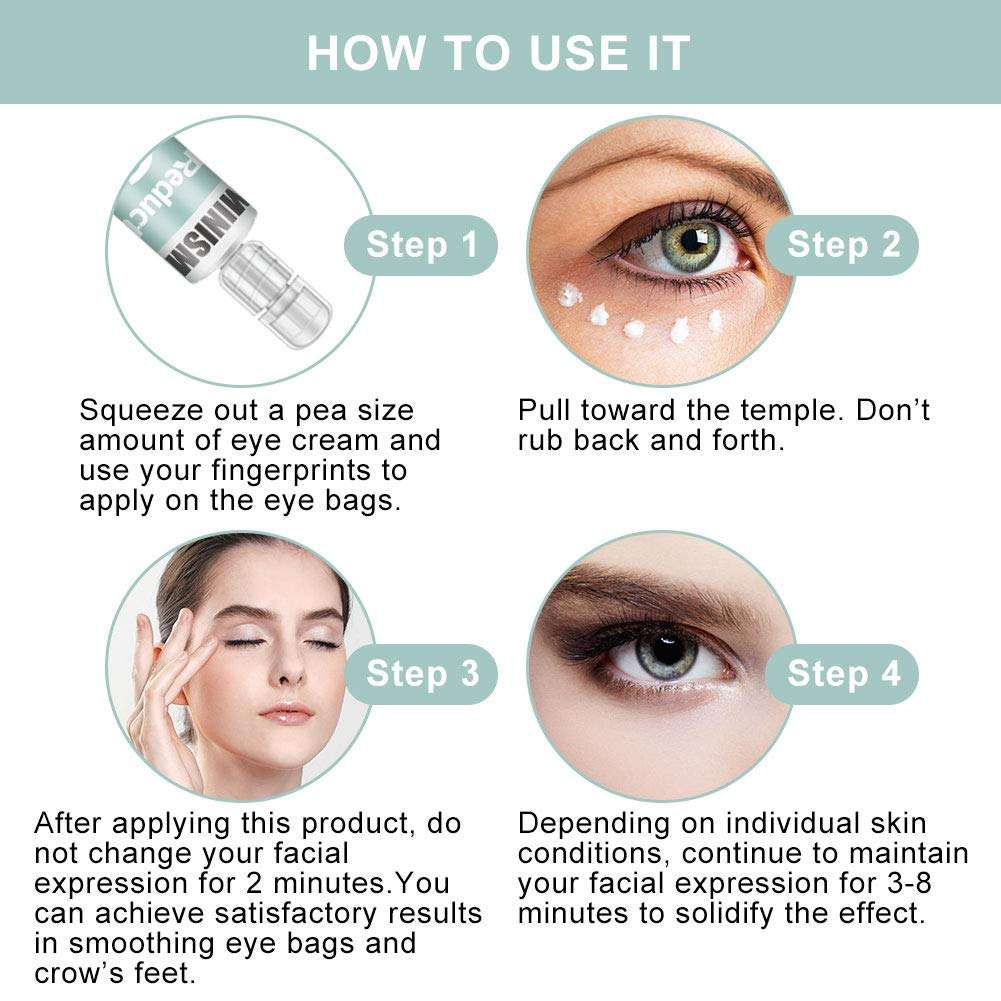 Rapid Reduction Eye Cream,Under-Eye Bags Treatment,Instant Results Depuffing Eye Cream,Fights Wrinkles and Fine Lines,Reduces Appearance of Dark Circles 5