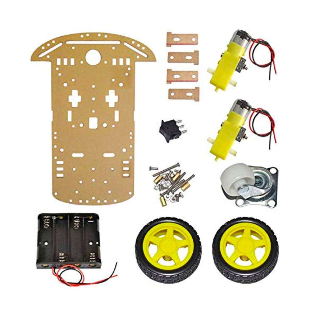 Robocraze DIY Line follower kit using UNO board compatible with Arduino, L293D Shield and IR Sensors | Step by Step Video 2