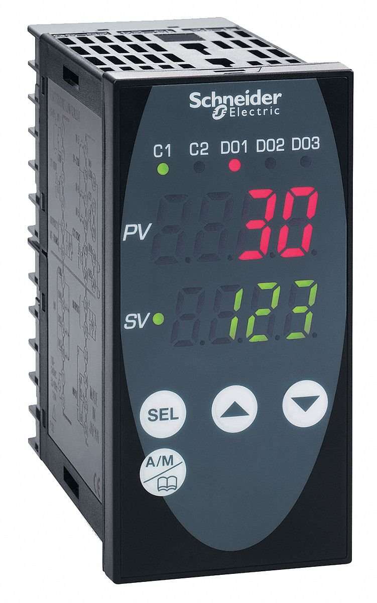 Temperature Controller, 1/8 DIN Size, 100/240VAC Input Voltage, Switch Function: 4 to 20mA