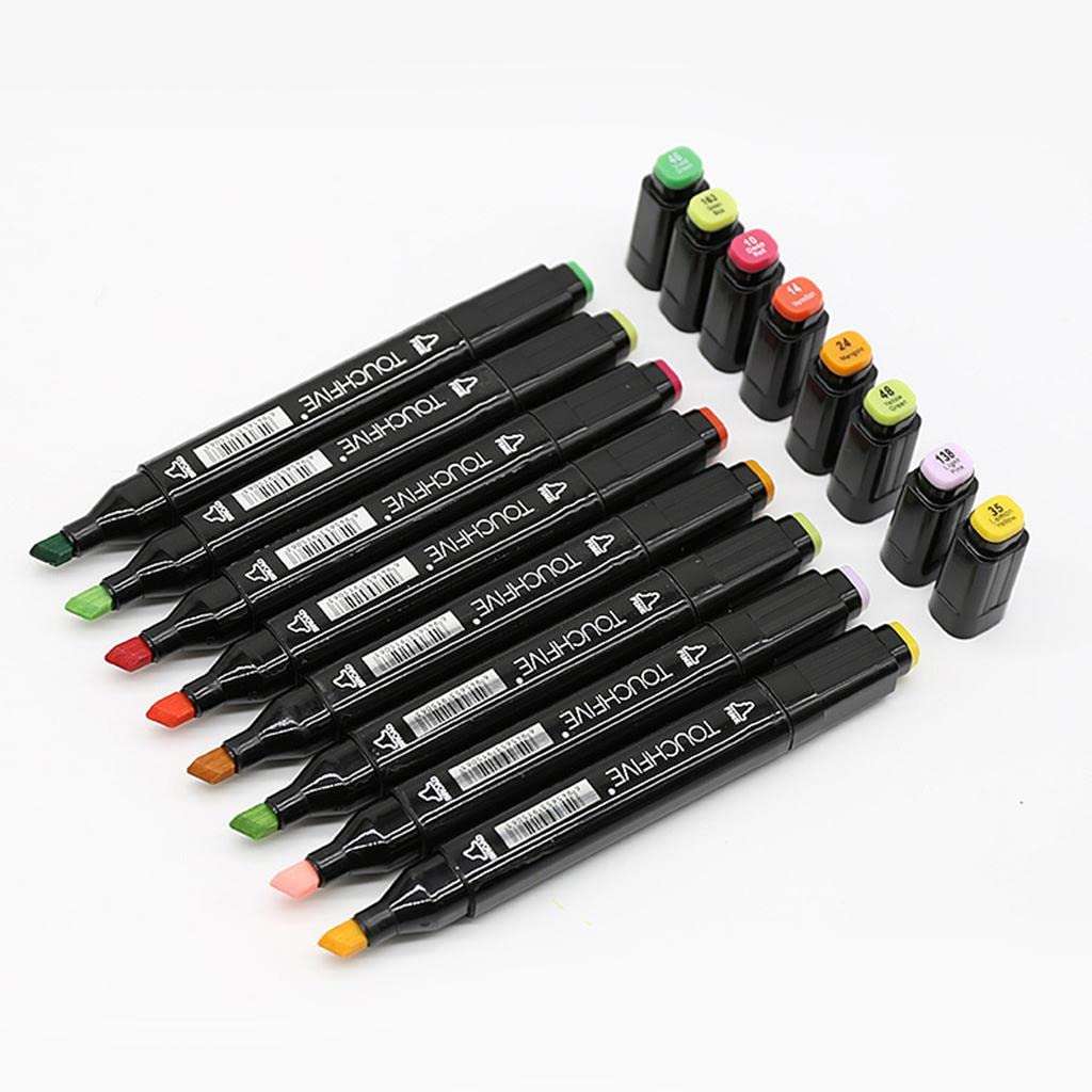 CALANDIS Dual Tips Permanent Marker Pens Alcohol Oil Based Art Markers 36Color 4