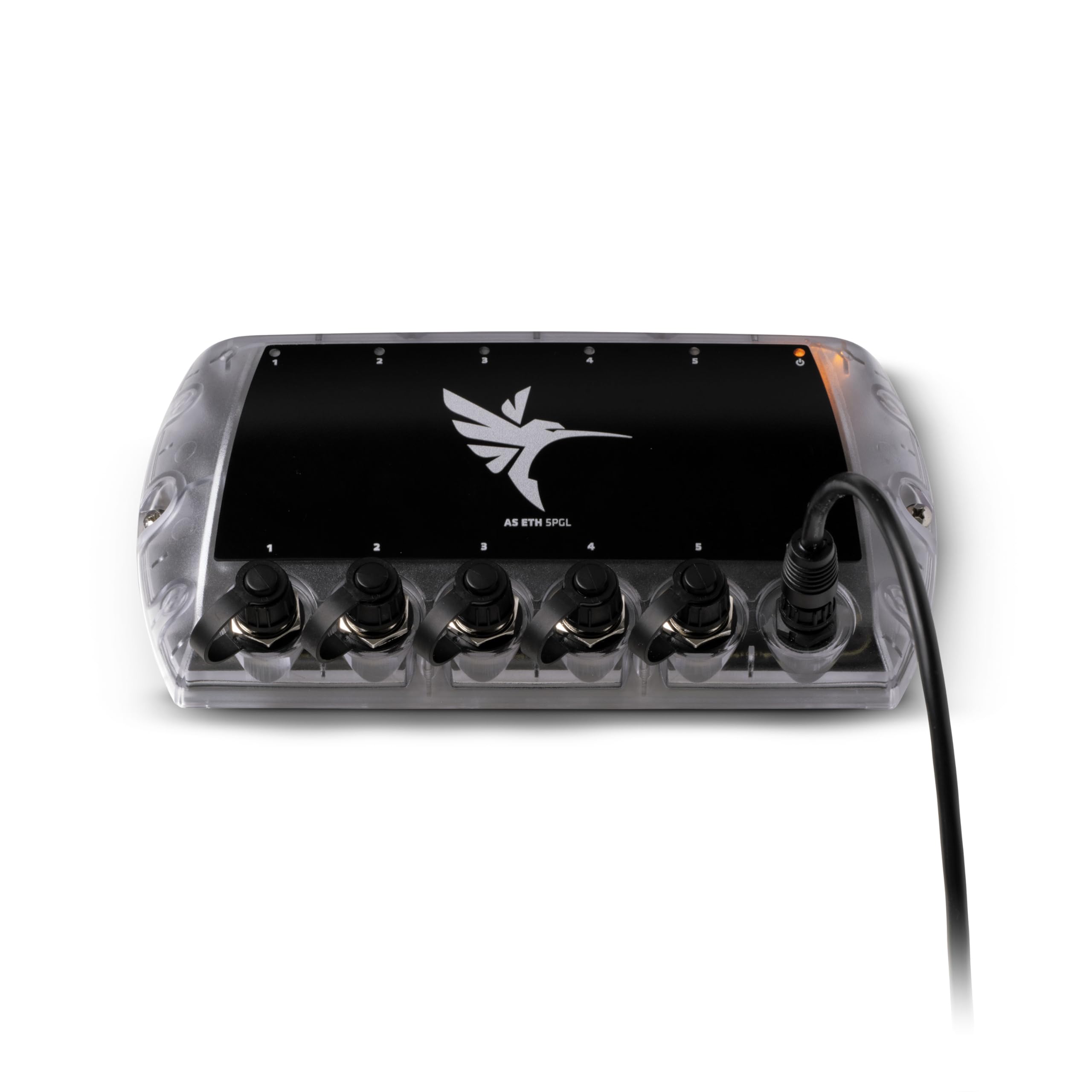 Humminbird 411850-1 AS ETH 5PGL - 5 Port Ethernet Switch & 720073-2 AS EC 10E Ethernet Cable (10 Feet) 5