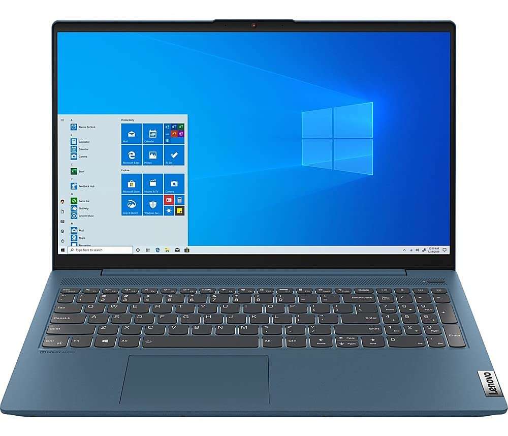 Lenovo IdeaPad 5 15 Home & Business Laptop (AMD Ryzen 7 5700U 8-Core, 8GB RAM, 2TB PCIe SSD, AMD Radeon, 15.6" Full HD (1920x1080), Fingerprint, Win 11 Home) with MS 365 Personal, Hub 2