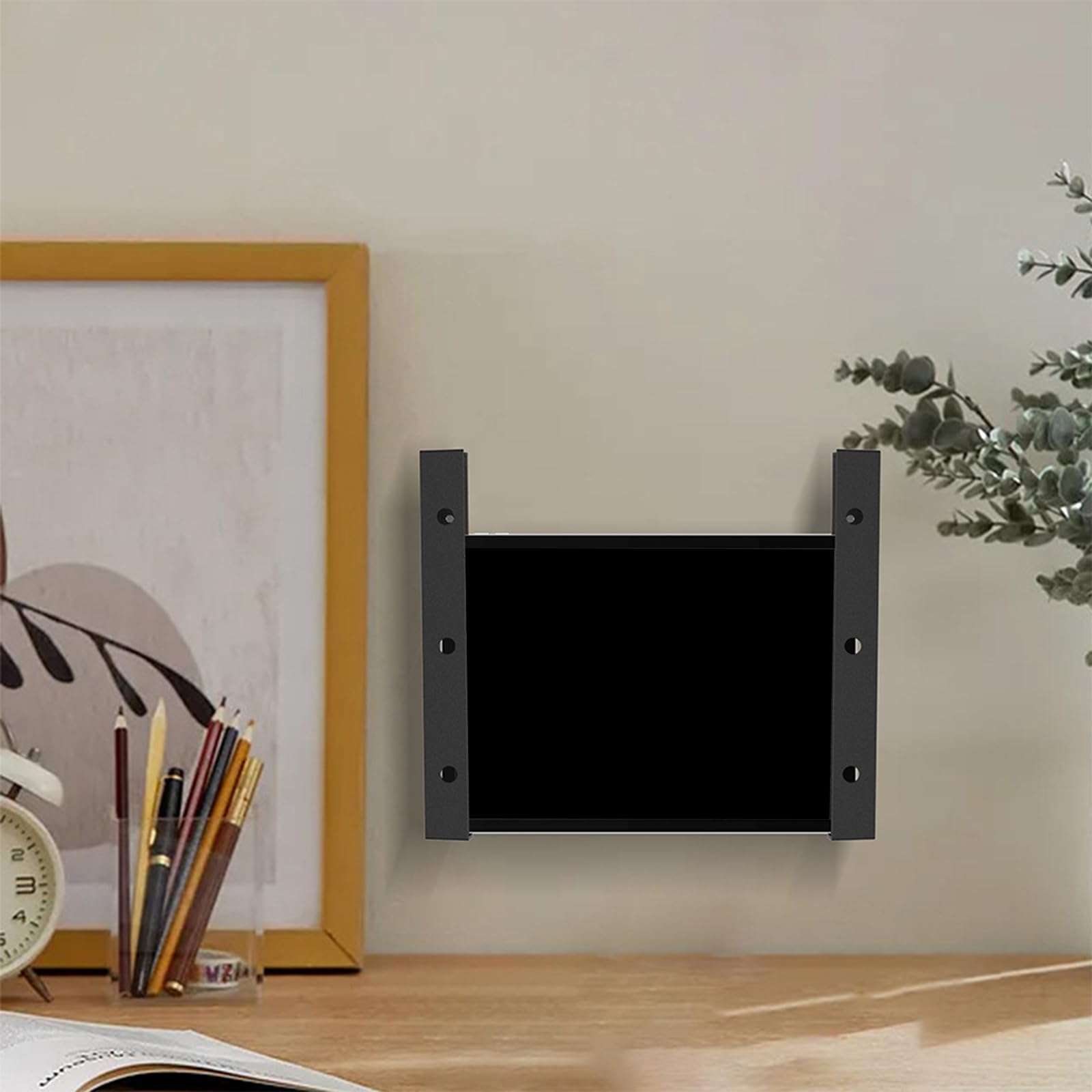 JINPIAOPIAO Under Desk Laptop Mount Space Saving Organizers Antislip Silicone Pad for Secure Storage and Workspaces Optimization 5