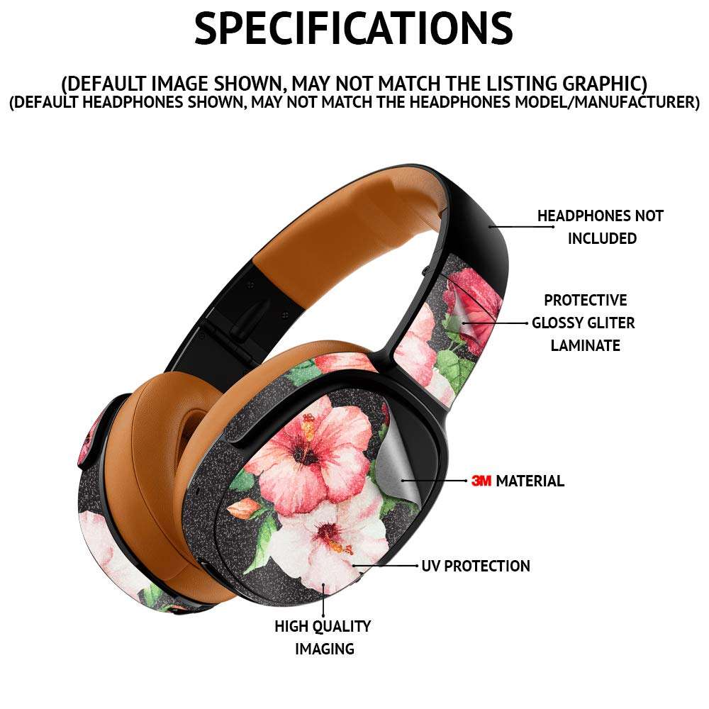 MightySkins Glossy Glitter Skin Compatible with Beats Studio Pro - Flashy Apricot Marble | Protective, Durable High-Gloss Glitter Finish | Easy to Apply 3