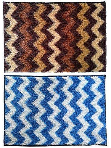 Athom Living Easy Home Designer Soft Anti Slip Bath Mat 38x58 cm Combo Pack 2