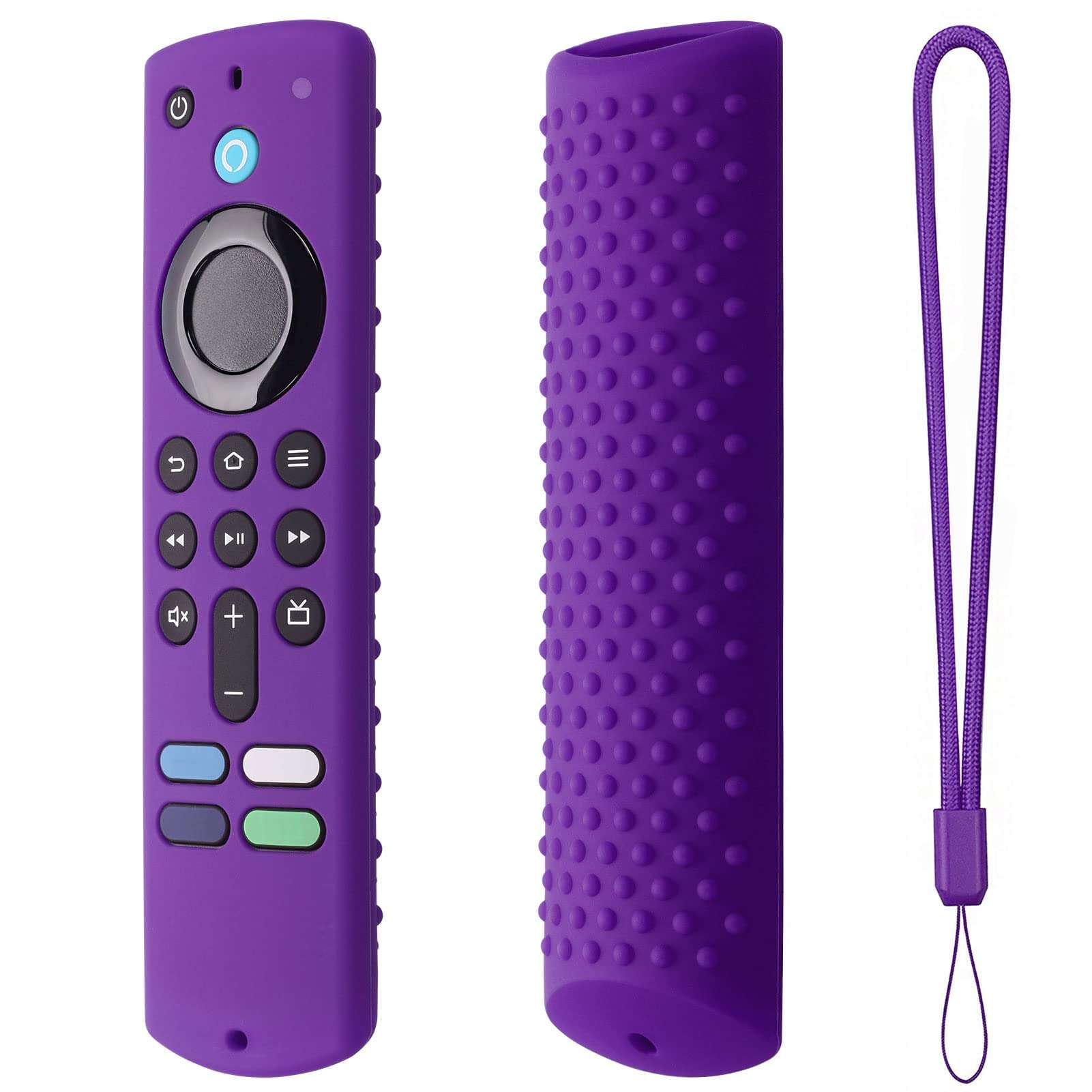 avoid Slip Soft Silicone Protective Controller Case with Lanyard , Silicone TV Remote Cover Case , TV Remote Replacement Case 1