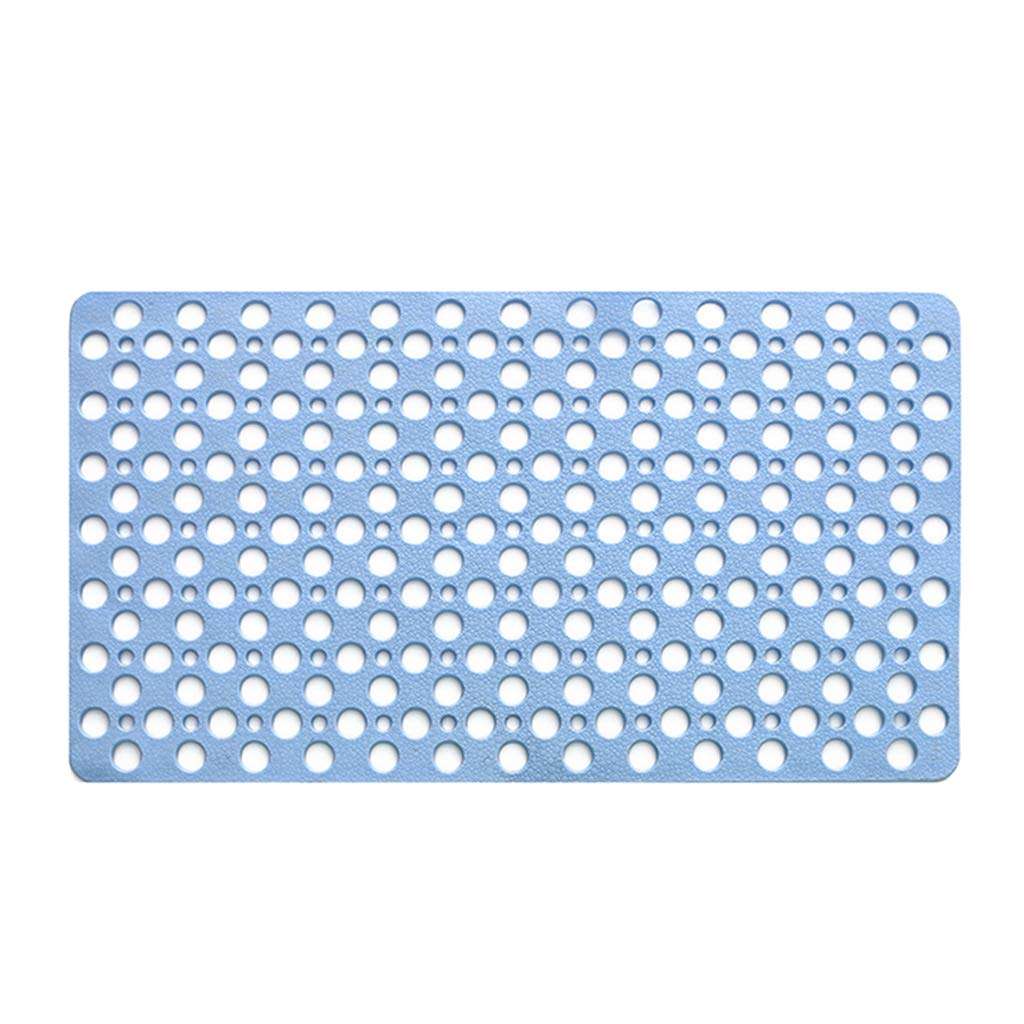 MOOSETOE Non-Slip Bathroom Shower Mat Suction Cup Bathtub Mat Kitchen Mat Blue 2