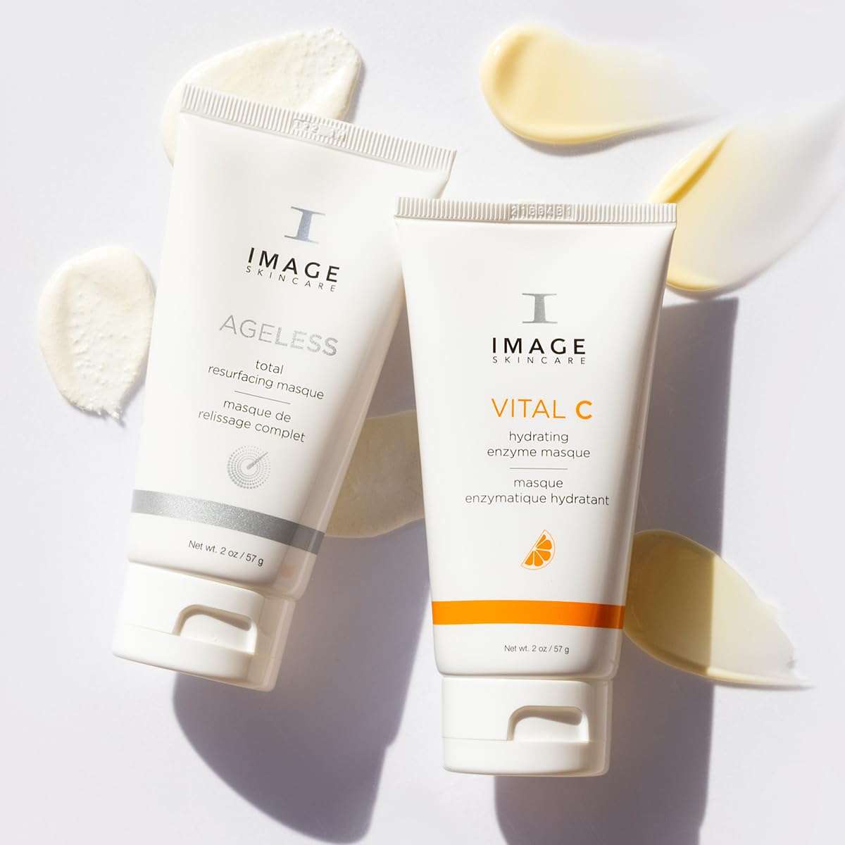 IMAGE Skincare Facial Fix Power Duo, VITAL C Hydrating Enzyme Masque with AGELESS Total Resurfacing Masque, Smoothing and Brightening Skin Care Set 3