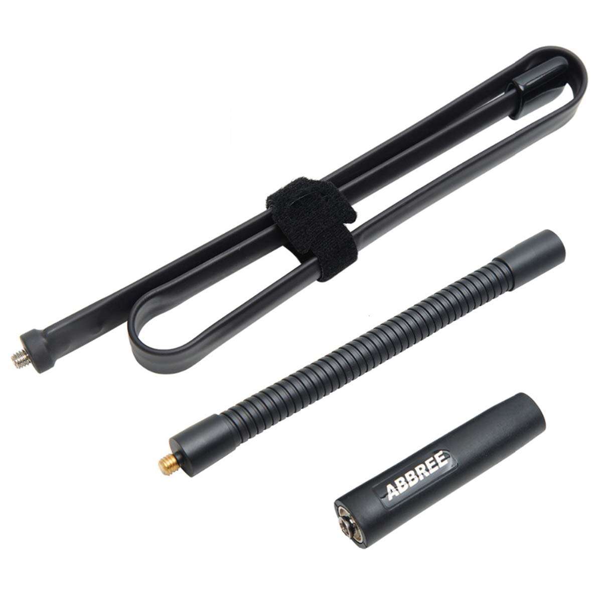 ABBREE AR-152G Gooseneck SMA-Male Connector Dual Band 144/430Mhz 88CM/34.6-Inch Foldable Tactical Antenna for Yaesu TYT Wouxun Ham Two Way Radio 1