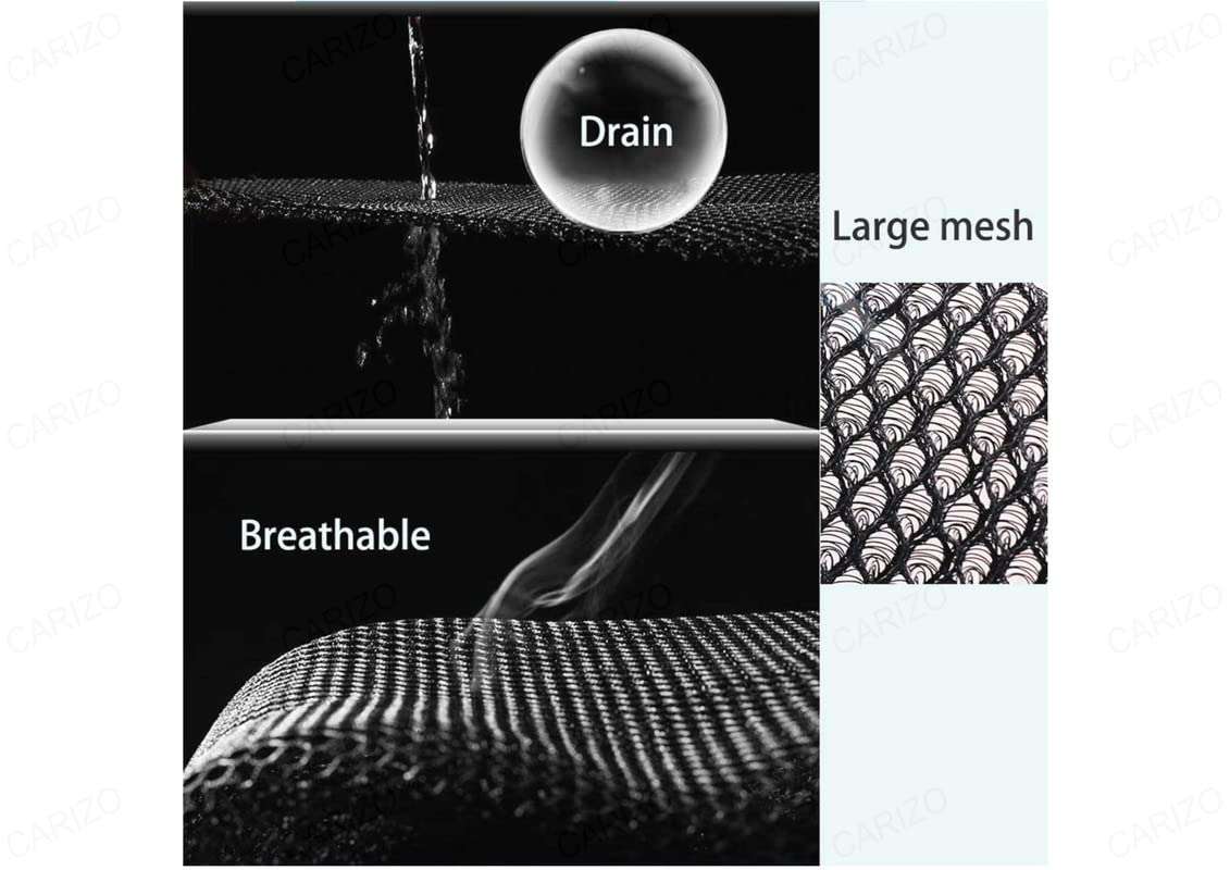 CARIZO Bike Stretchable Net Seat Cover (Red & Black) Compatible with Bajaj Pulsar NS 125 4