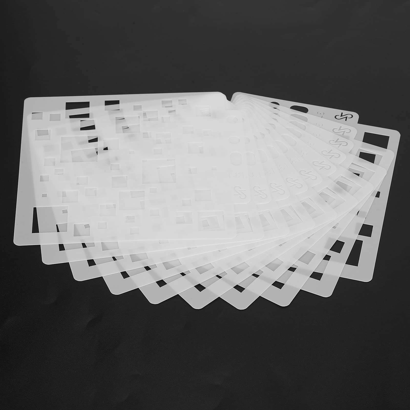 Mandala Templates, Painting Drawing Stencils Cutting Art Craft Supplies 5x5.5in Reusable for Wall for Scrapbooking 4