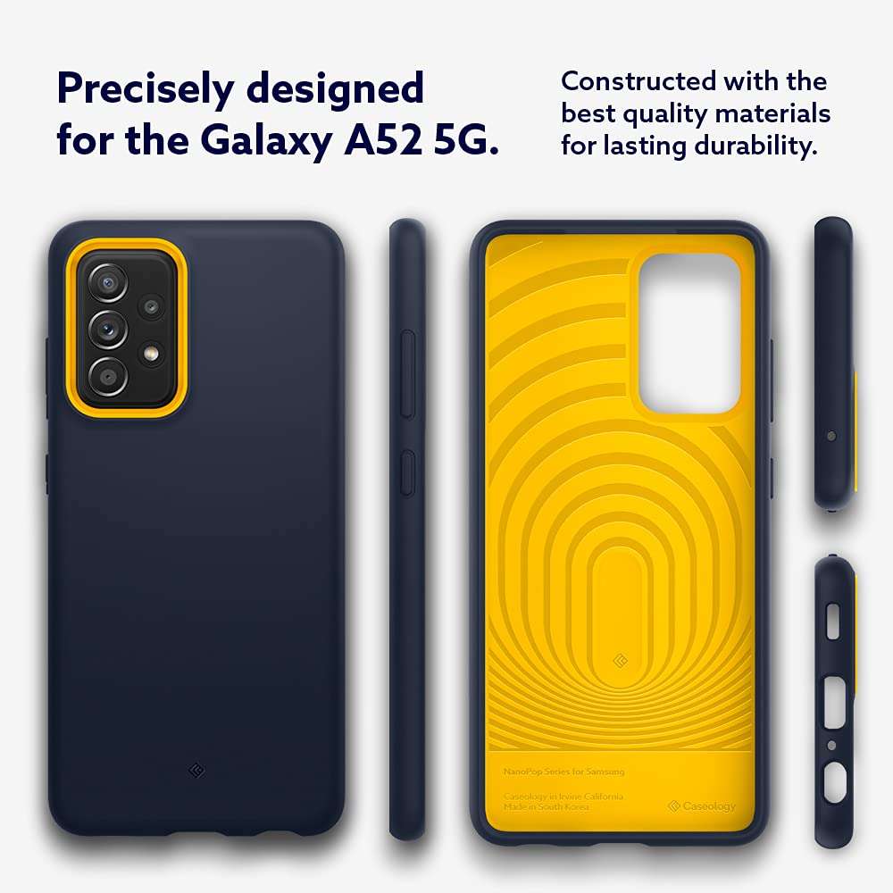 Caseology Nano Pop for Samsung A52 Case for Galaxy A52 5G Case for Samsung A52S Case for Galaxy A52S 5G Case (2021) - Blueberry Navy 4