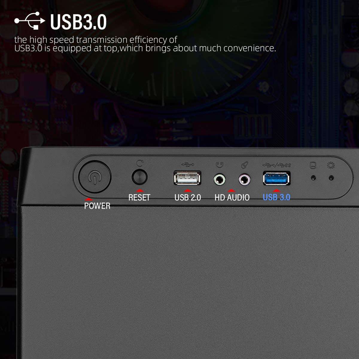 GOLDEN FIELD N-1 Mini ITX Case Computer Case Gaming PC Case Mini Size Desktop Computer Shell Cases 6