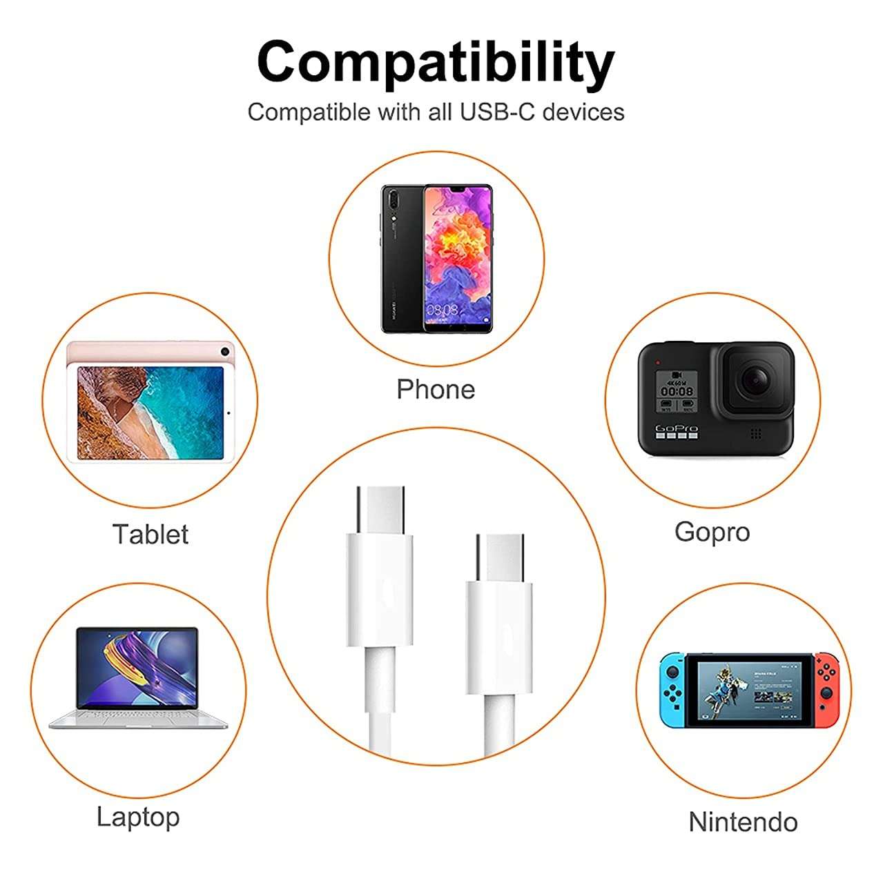 DMS 20W QUICK Charging l PD Cable l USB C TO USB C CAHRGING CABLE FOR Samsung Galaxy A30 Mobile Phone l C TO C l C2C l Phone C To Phone C Charging Cable l C Type Adapter Cable l PD Cable For PD Charger 3