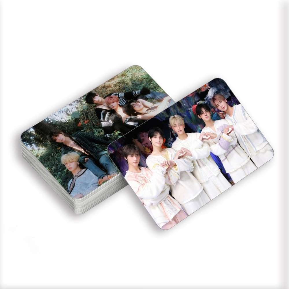 ShaoKun 96PCS TXT 2025 New Photocard Sets,60PCS TXT Lomo Cards and 36PCS Waterbottle Stickers Gift for Fan Collection (Blue) 3