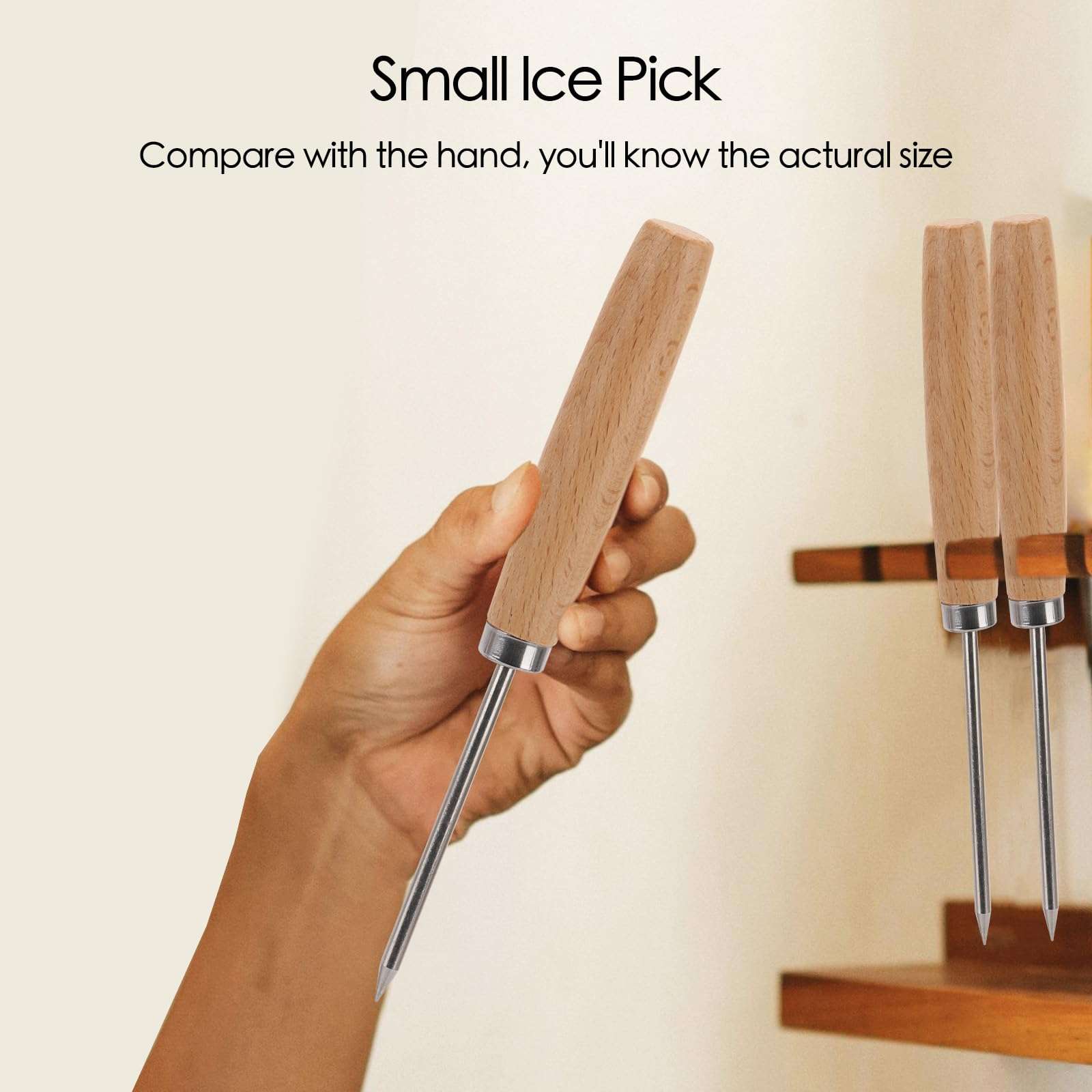 12 Pack Ice Picks, Pick Tool for Breaking Ice, Ice Dispenser for Bartending, Ice Hockey Shaving, Bar, Banquet, Camping 5