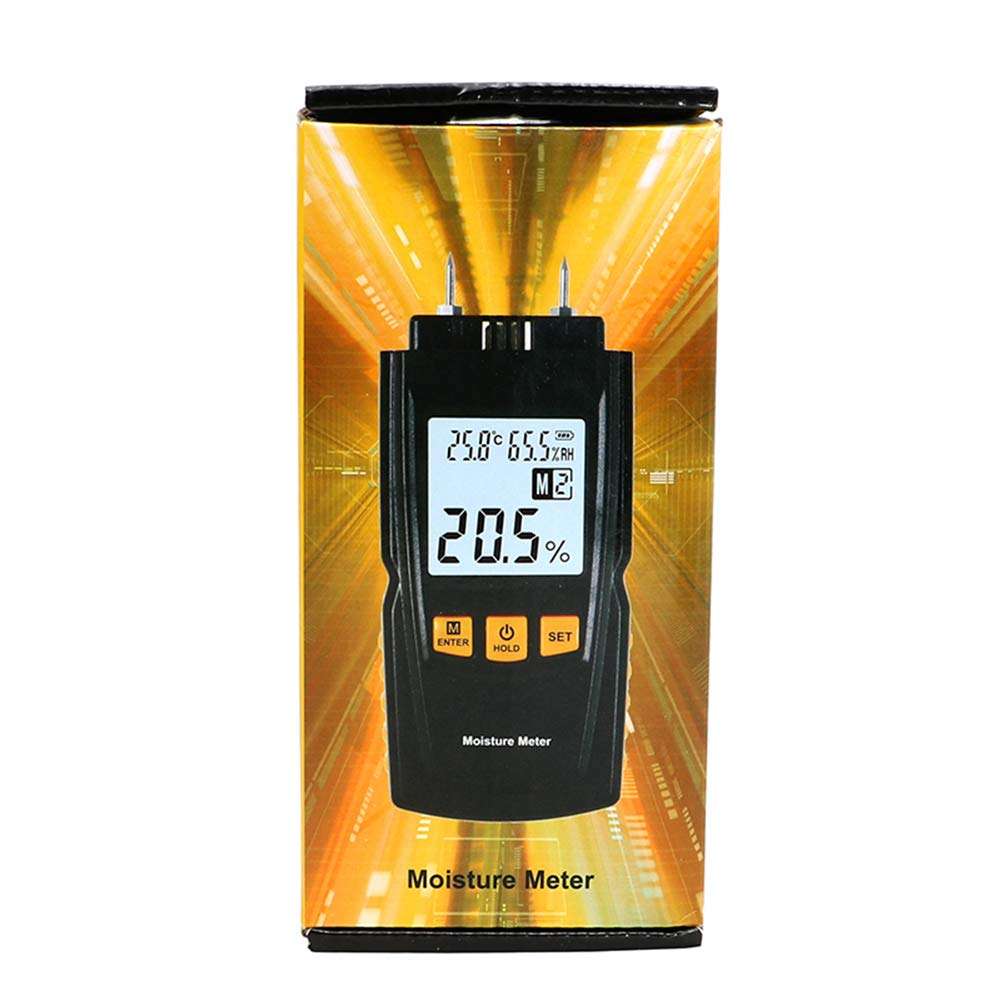 CICIN Wood Moisture Meter 2~70%, Humidity Tester Timber Damp Detector Portable Wood Moisture Meter Humidity Gauge 6