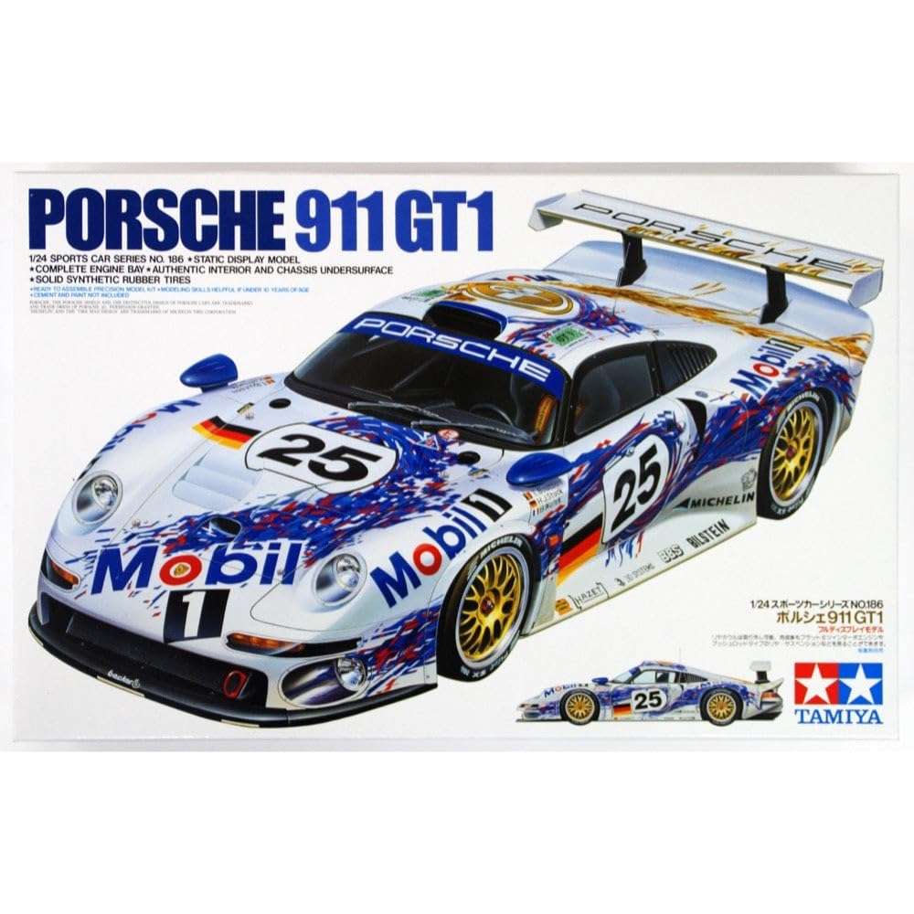 Tamiya 24186 Porsche 911 GT1 1:24 Scale Model Kit 1